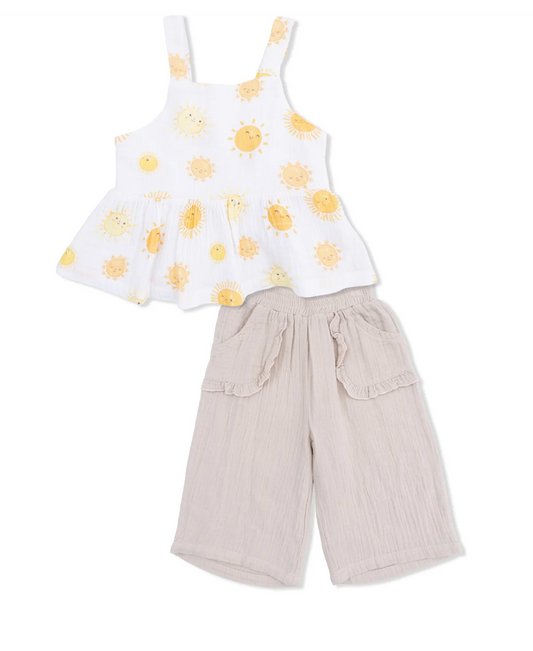 Happy Suns Muslin Top and Pants