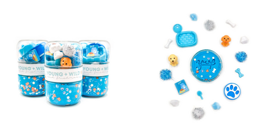 Grab & Go Dough Jar - Blue Pet Shop