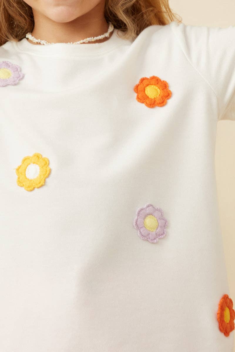 Multi Floral Patched Tee