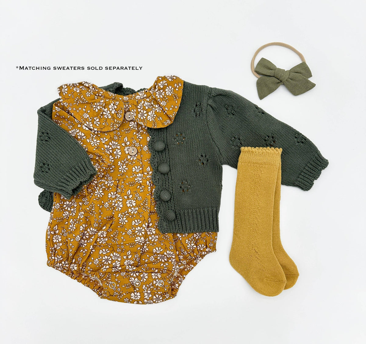 Mustard Floral Romper