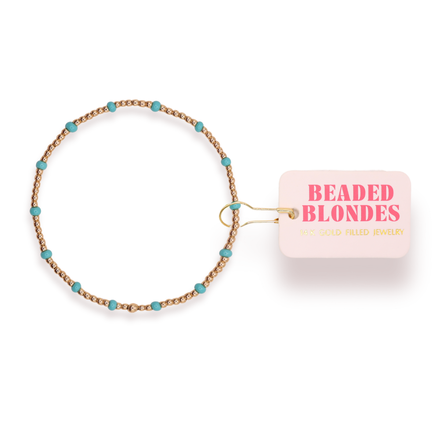 Turquoise Dainty Poppi Bracelet (Kids Size)