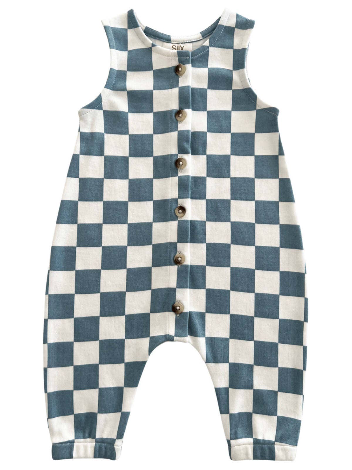 Blueberry Checkerboard Jumpsuit