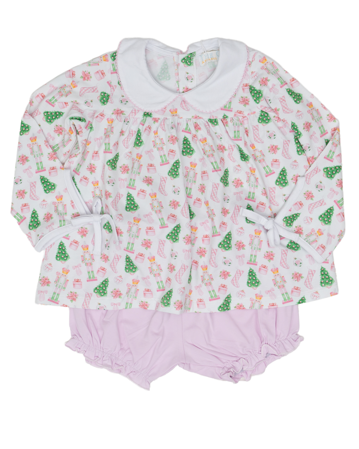 Mary Charlotte Preppy Christmas Bloomer Set