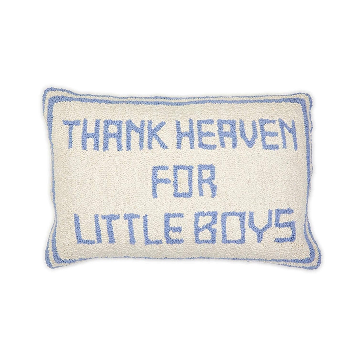 Thank Heaven S/2 Punch Embroidery Decorative Throw Pillow