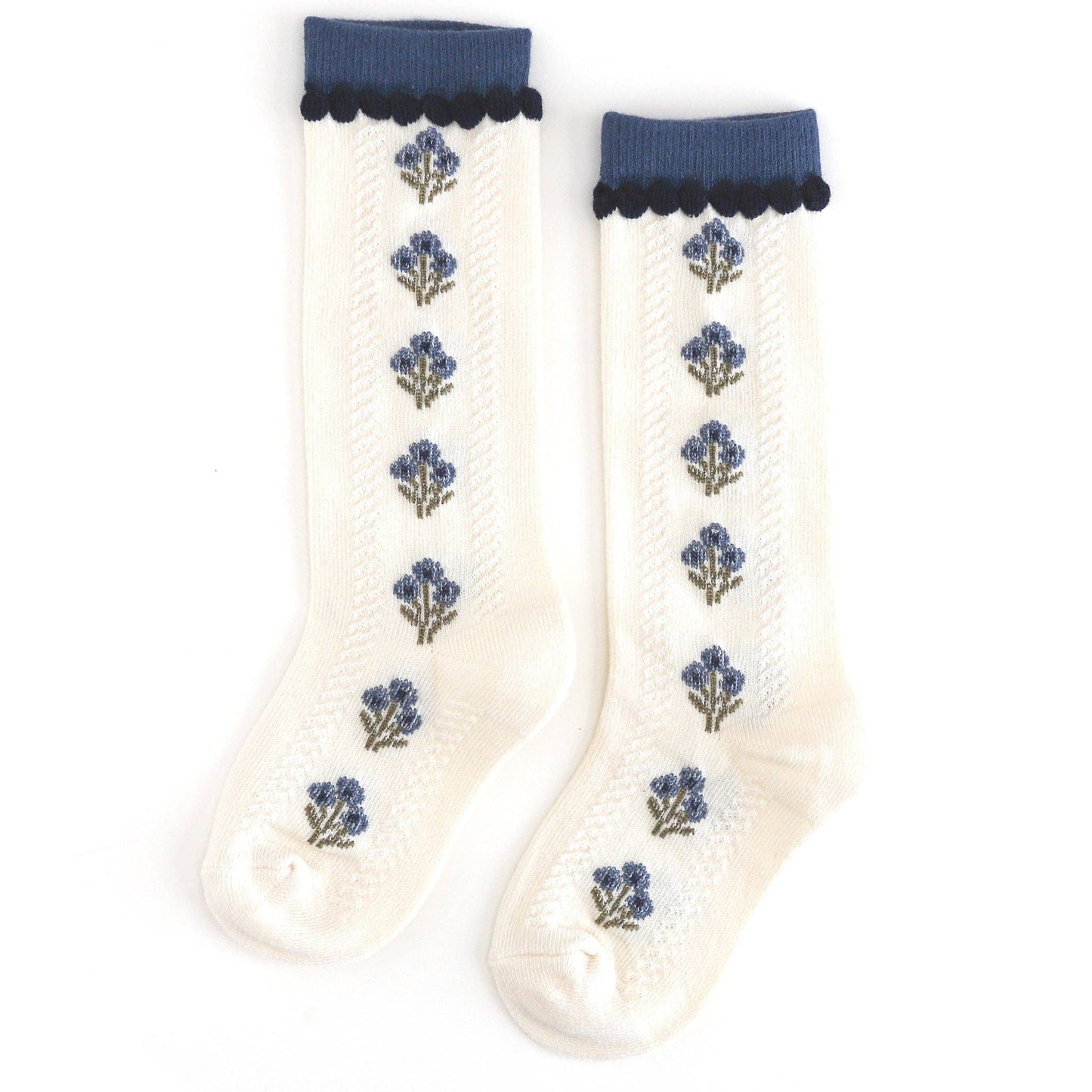 Posie Knee Socks - Bluejay