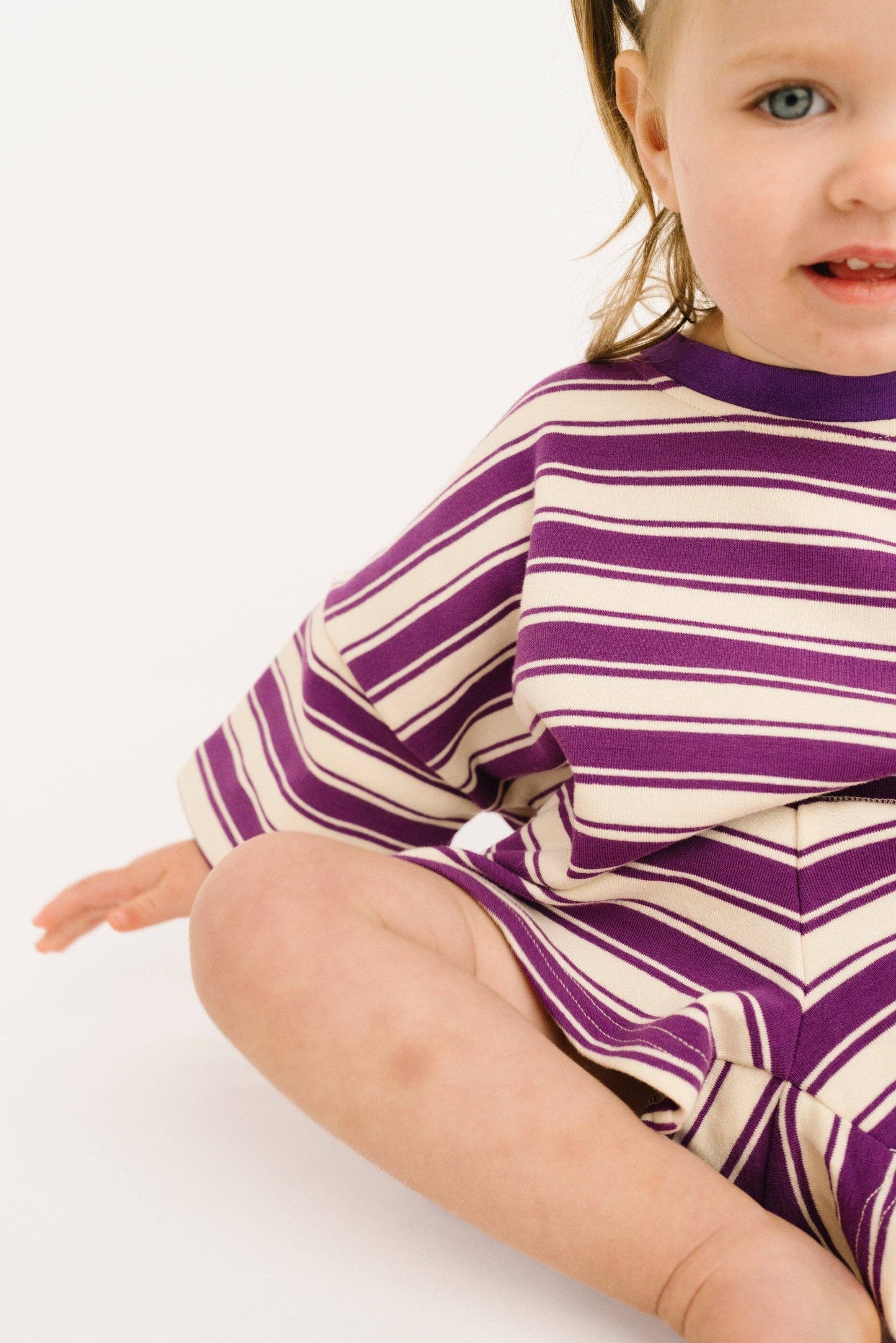 Plum Stripe Slouchy Set