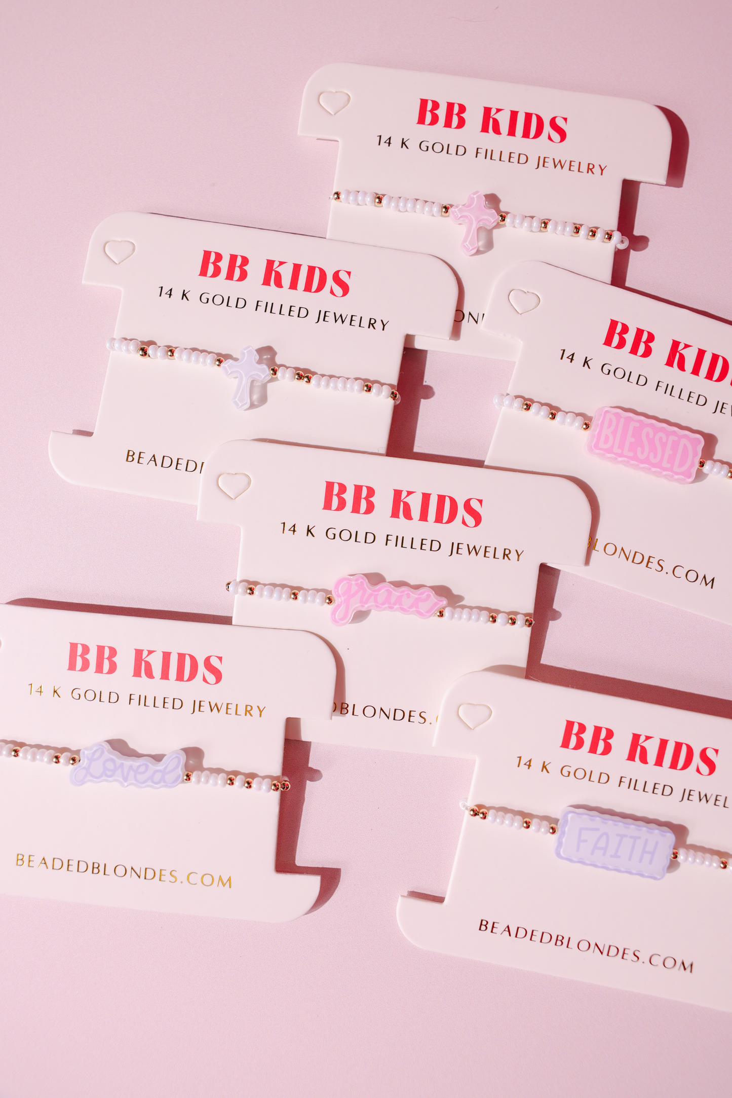 Lilac Cross Bracelet on Color (Kids Size)
