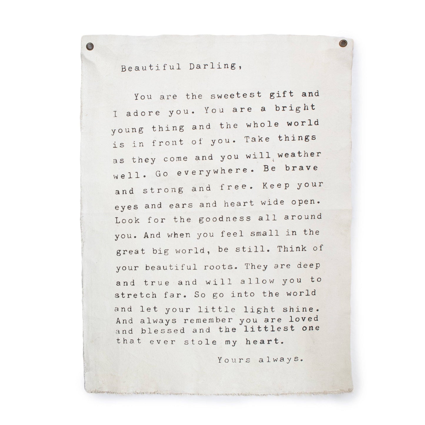 Letter for Sophie (Beautiful Darling) Hand Painted Wall Hanging