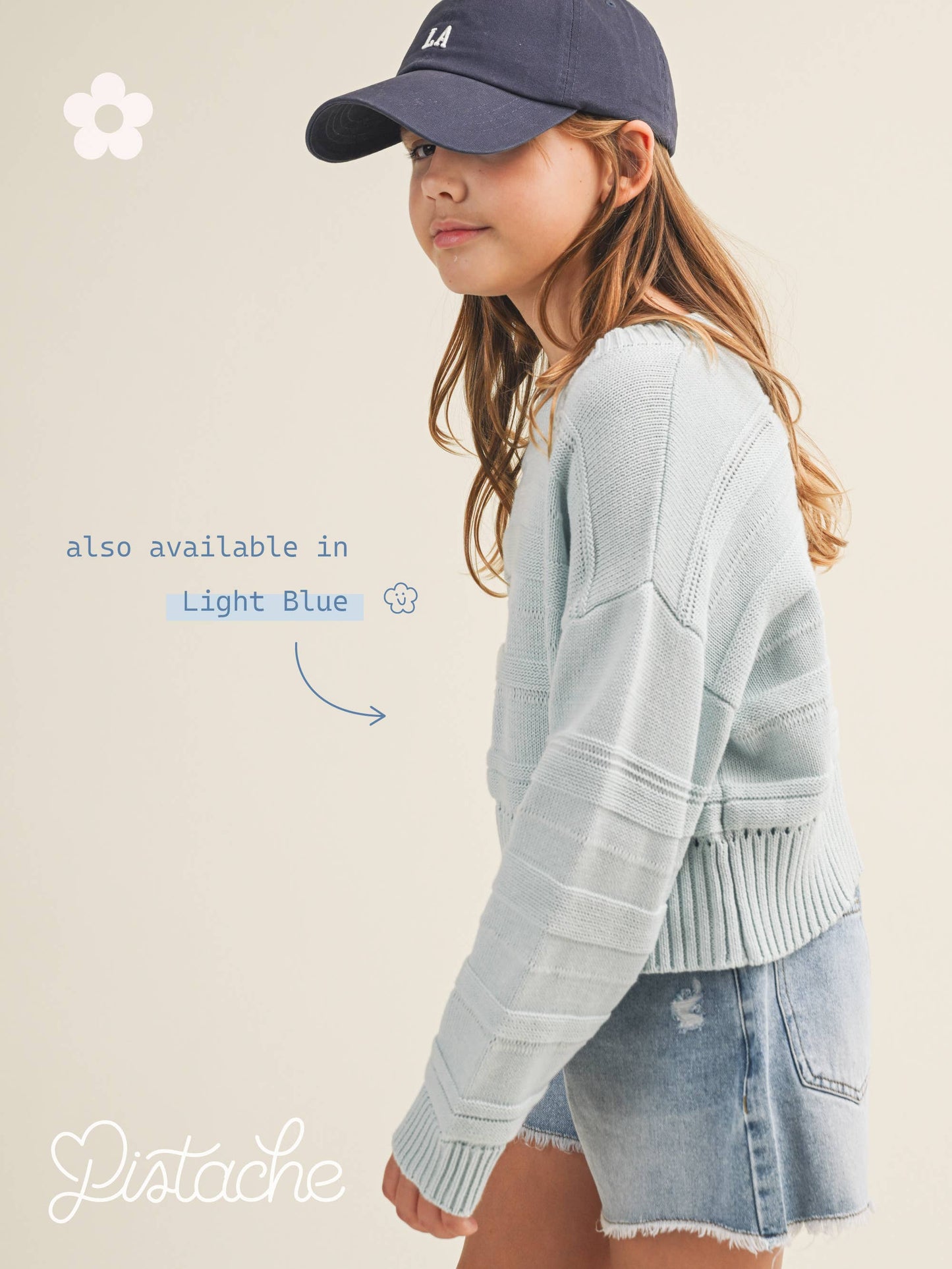 Girls' Knit Sweater - Pink