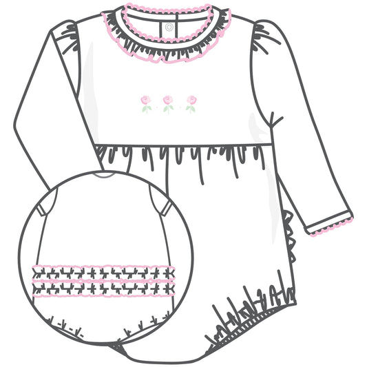 Juliette's Classics Ruffle Long Sleeve Bubble