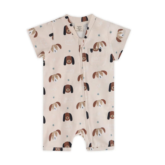Doggies Zipper Romper