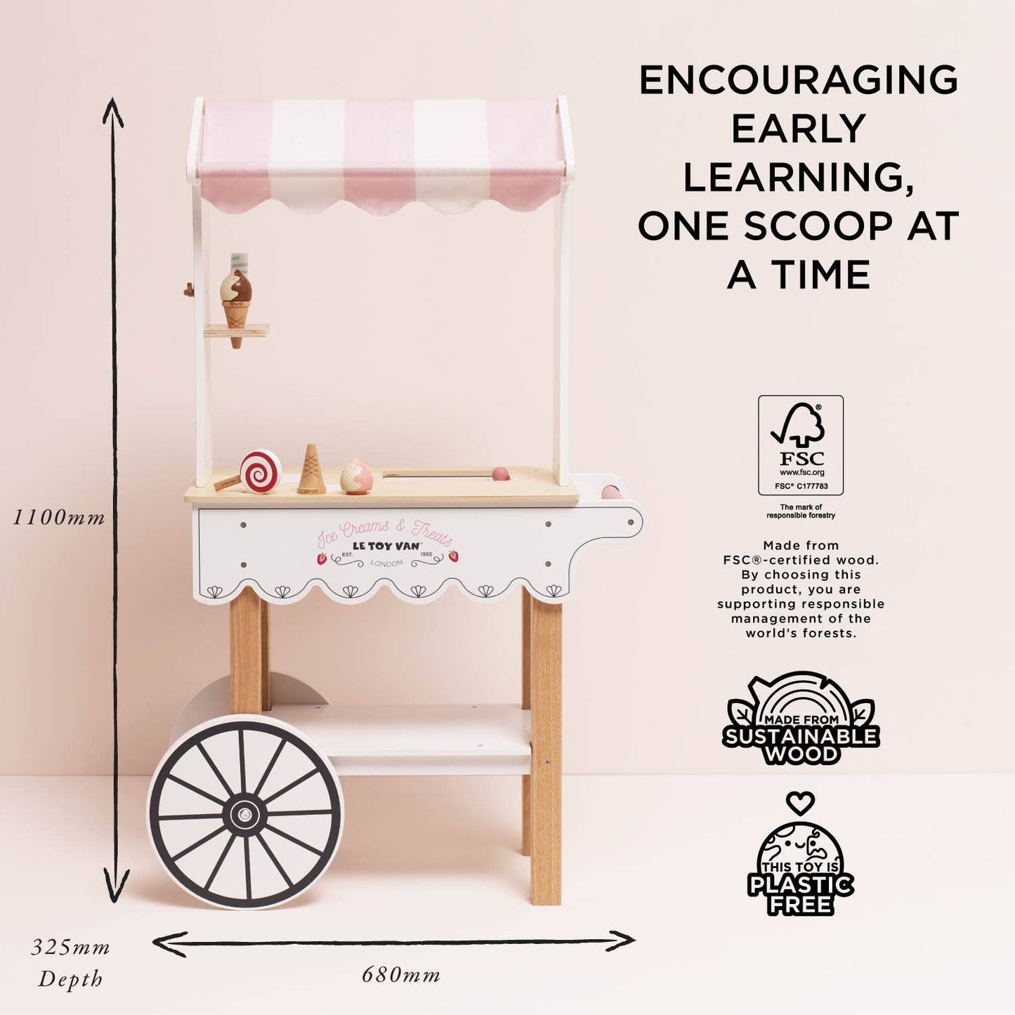 Ice Cream Trolley Market Stall