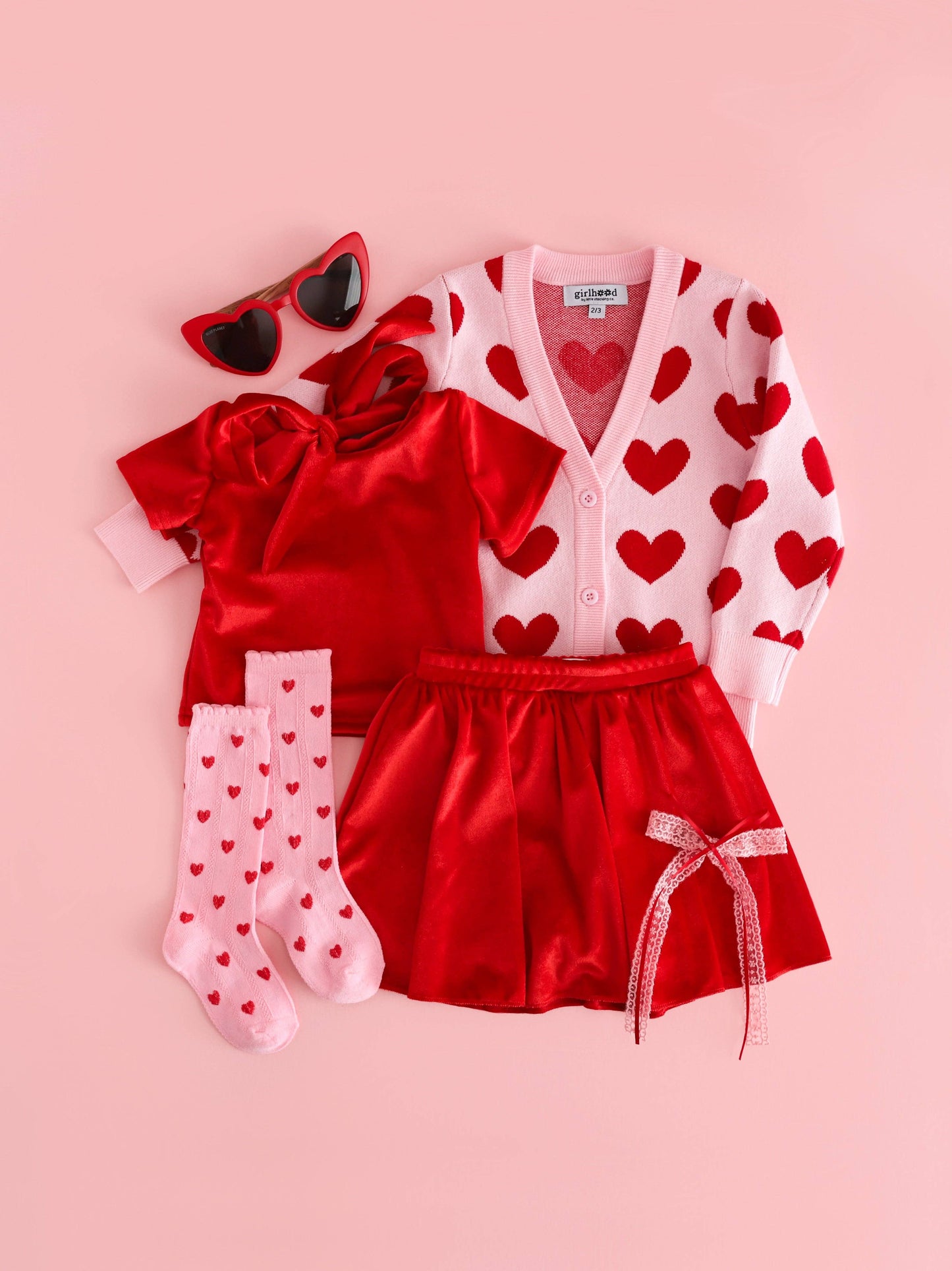 True Love Scalloped Knee High Socks