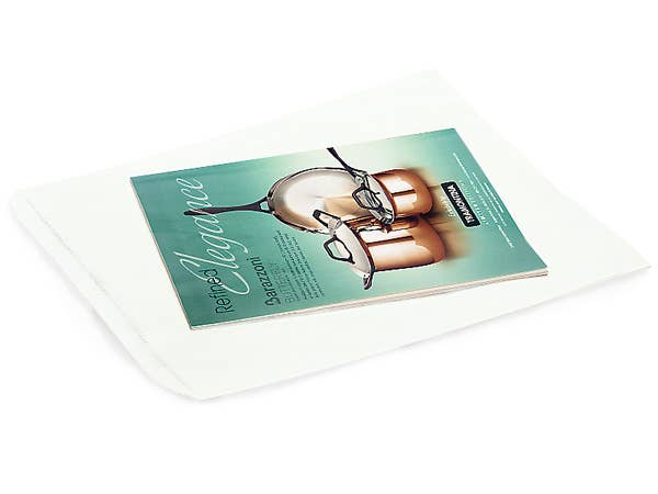 Brown & White Kraft Paper Merchandise Bags