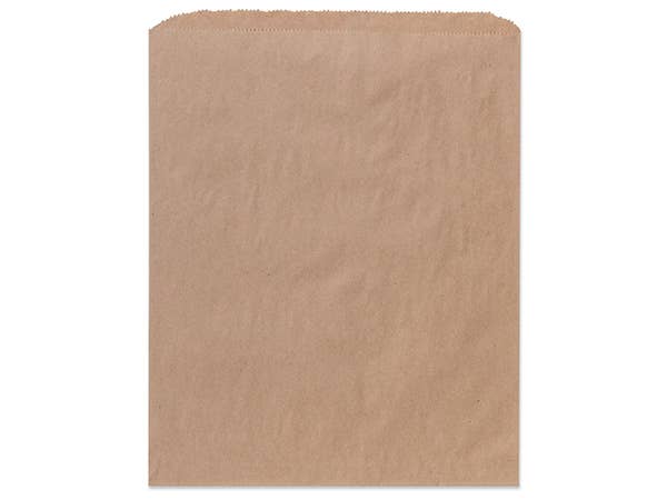 Brown & White Kraft Paper Merchandise Bags