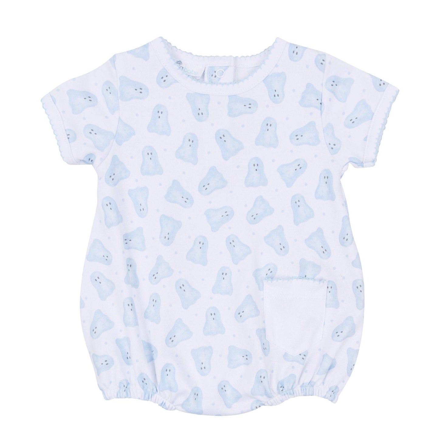 Baby Boo Print Short Sleeve Bubble