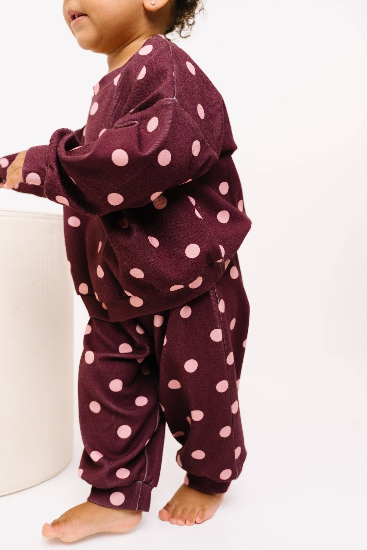Mulberry Polkadot Sweatsuit