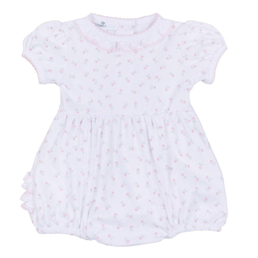 Juliette's Classics Print Ruffle Short Sleeve Bubble