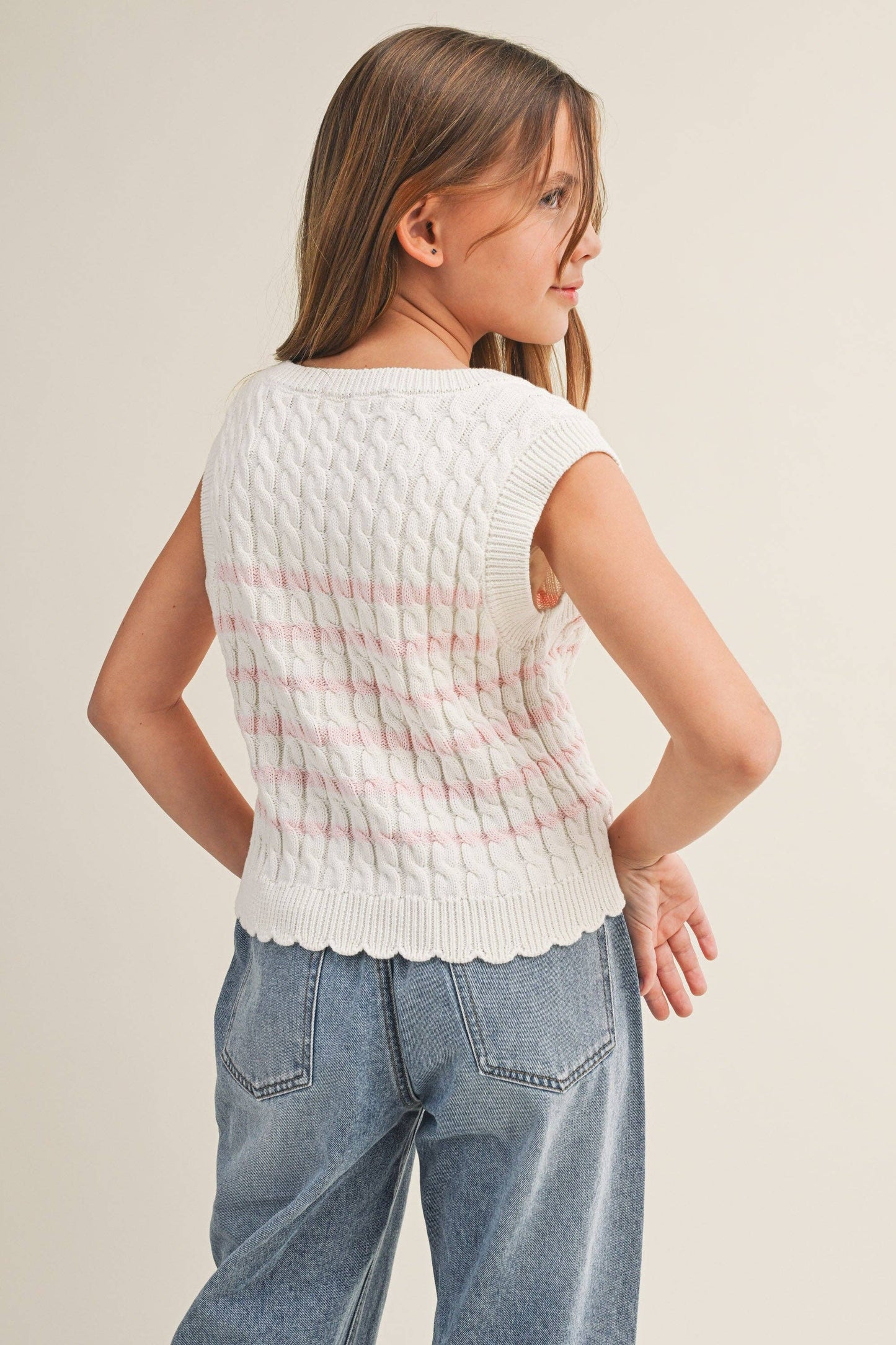 Cable Knit Vest