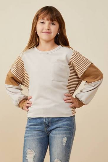 Color Block LS Top
