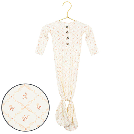 Annie Knotted Gown- Newborn to 3 Months