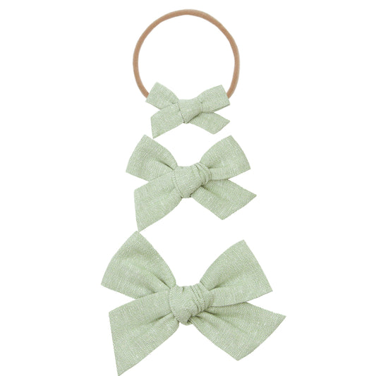 Classic Bow - Sage Headband