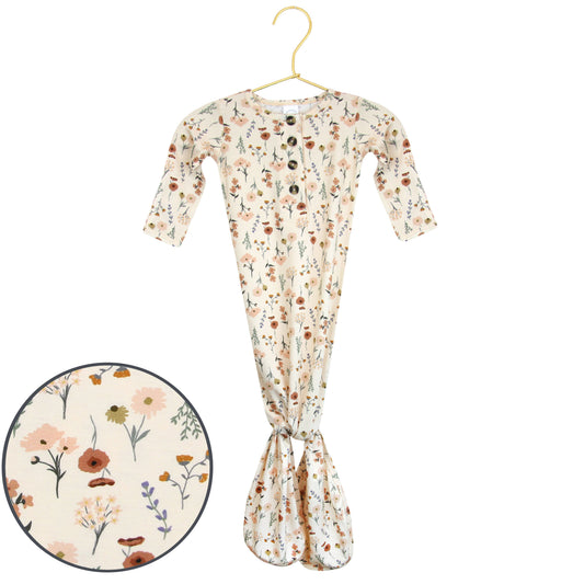 Rachel Knotted Gown- Newborn to 3 Months